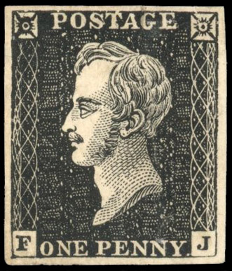 Great Britain 1850 1d Prince Consort essay in black unused 