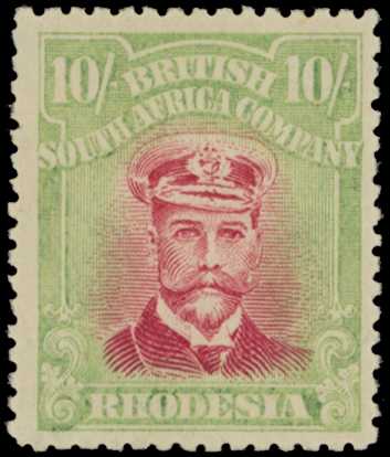 1922-4 10/- Head Die IIIB, perf 14. Large...