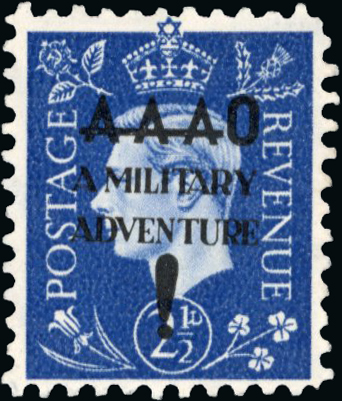 German Propaganda Forgeries; 2½d A MILITARY ADVENTURE! - unused