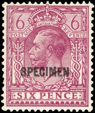 GB SG 426a 1924-6 6d purple SPECIMEN