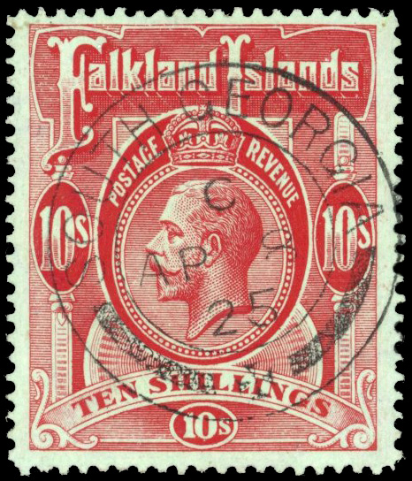 Falkland Islands Dependencies SG Z30 South Georgia 1912 10s used
