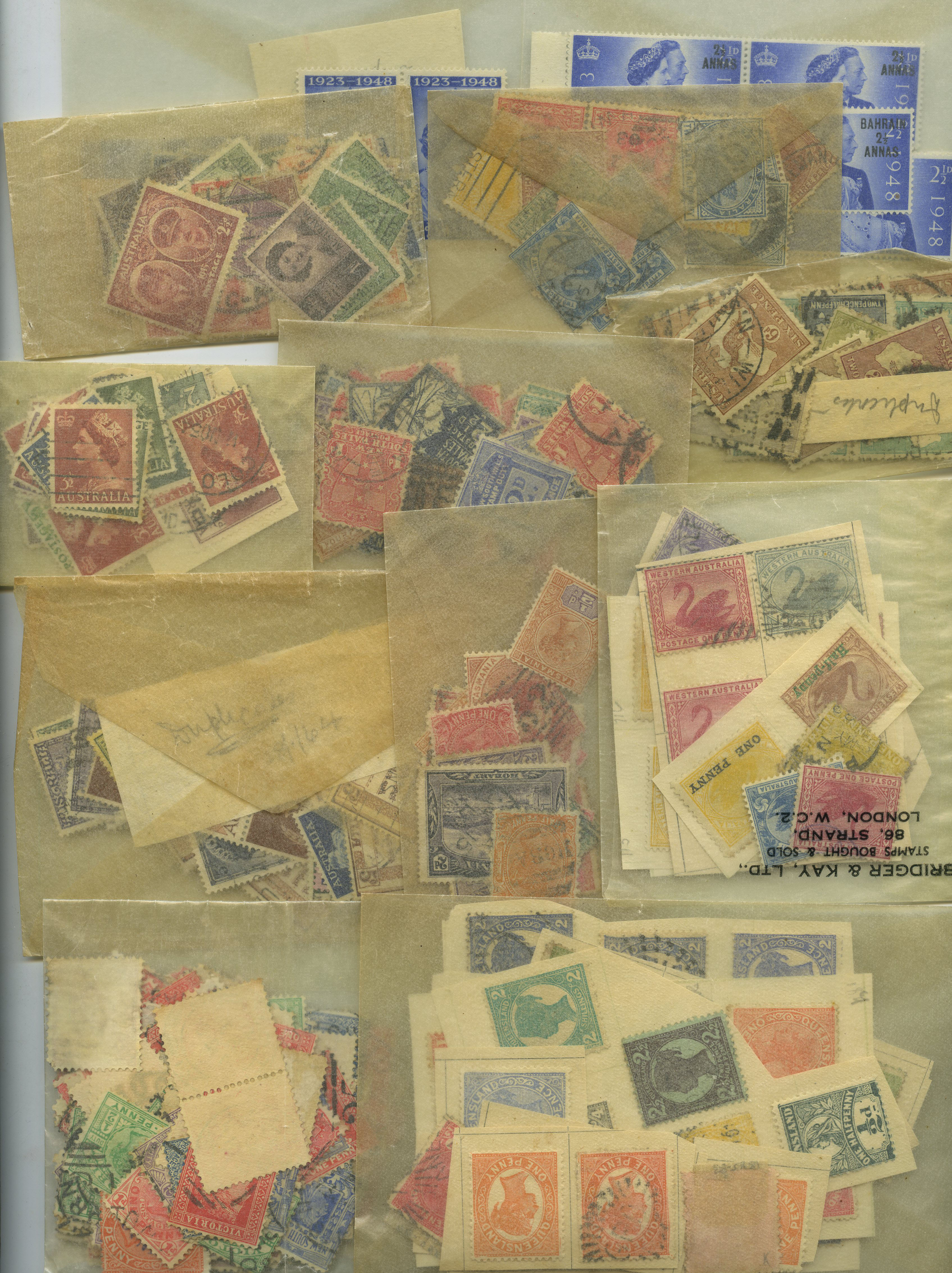 Packets and glassines in envelope...