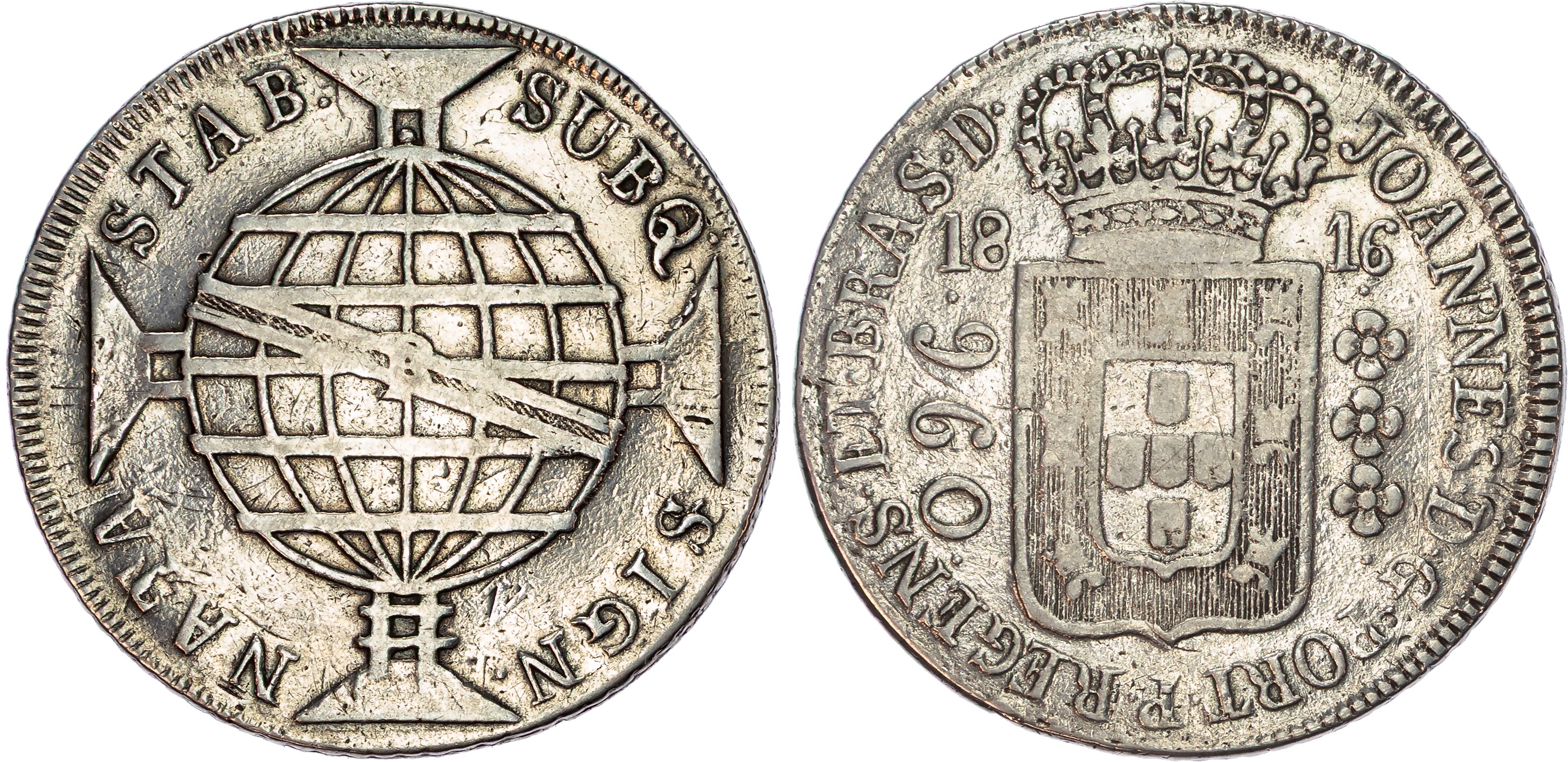 Brazil, João VI (1799-1818), silver 960 Réis, 1816 B