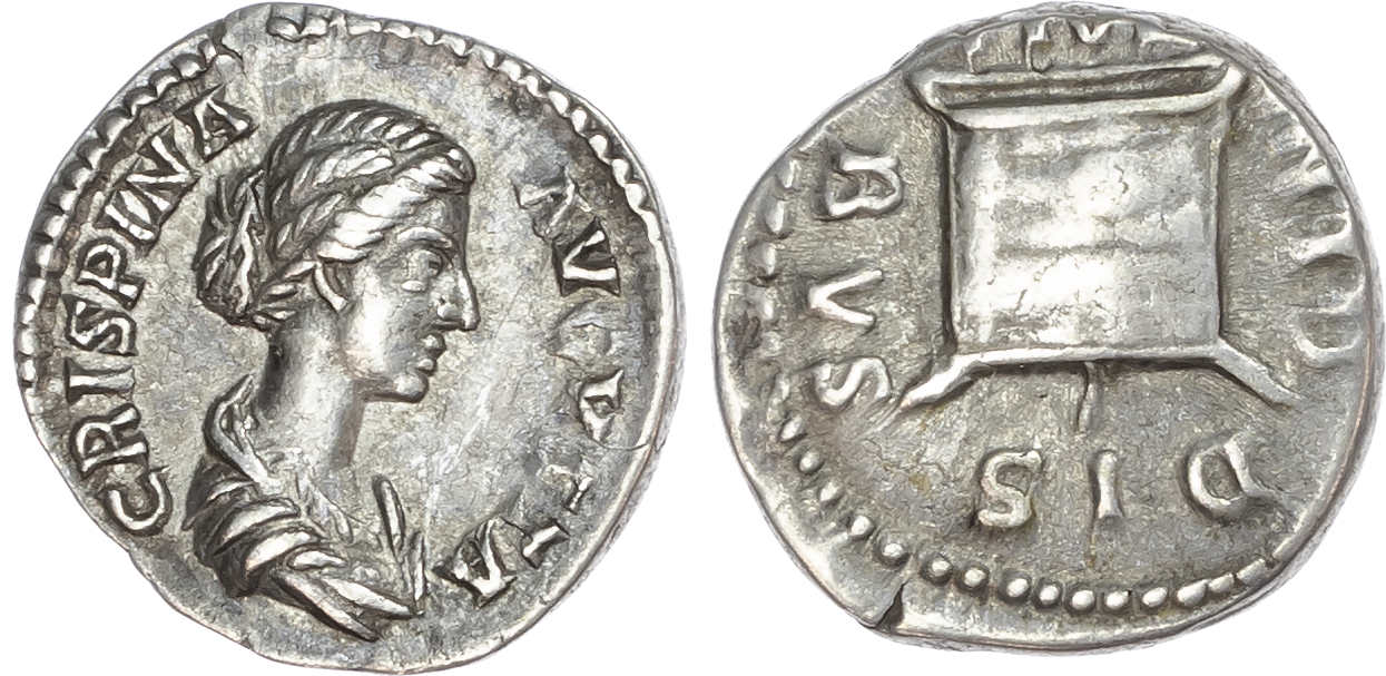 Crispina (Wife of Commodus) AR Denarius, Rome, AD 178-192, 3.38g. 