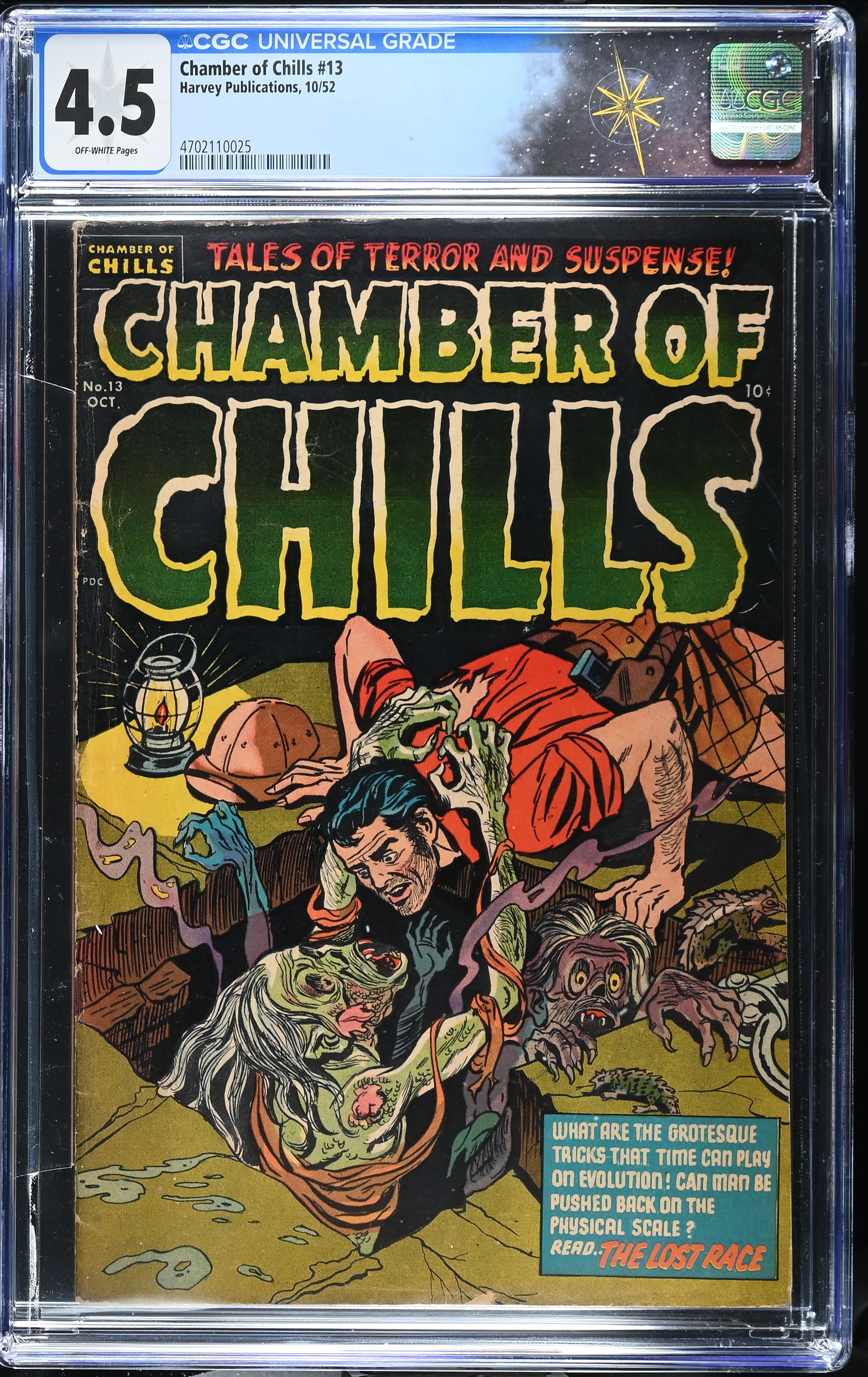 †Chamber of Chills #13 (Harvey, 1952) CGC 4.5