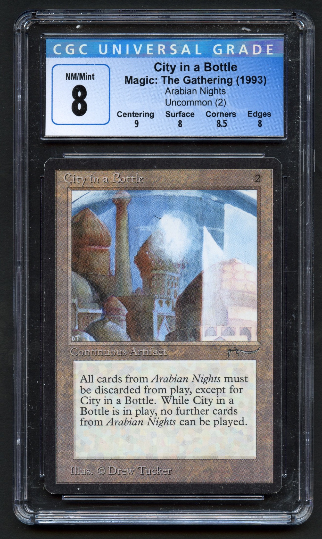 CGC 8 City in a Bottle - Arabian Nights 1993