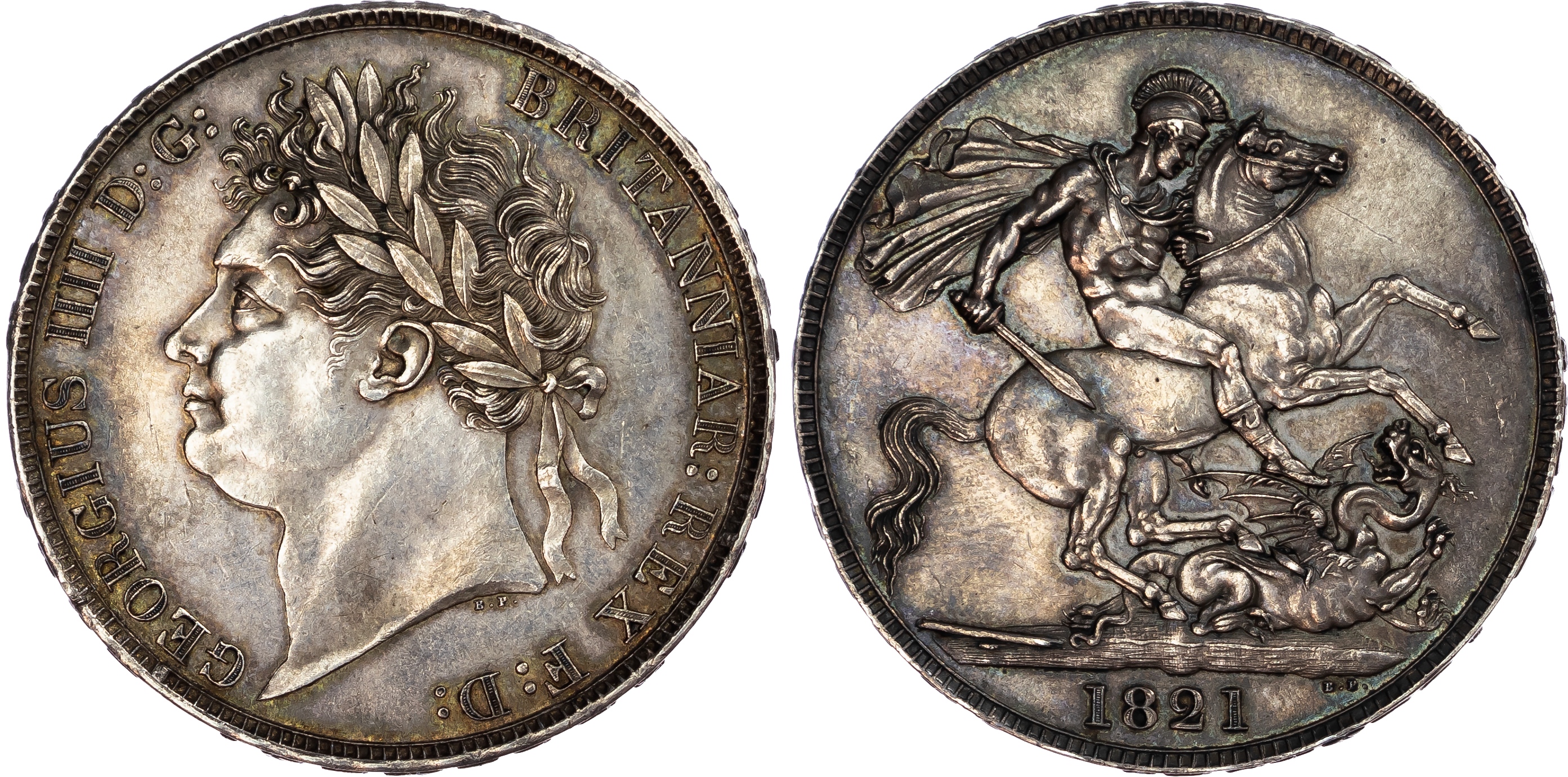 Great Britain. George IIII AR Crown. 1821. 