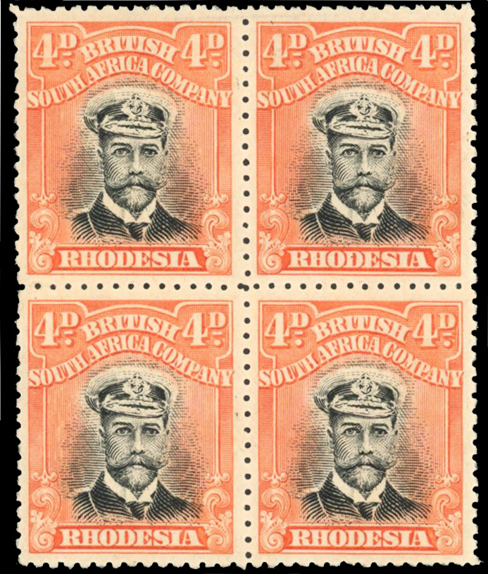 Rhodesia 4d SG 224 block mint