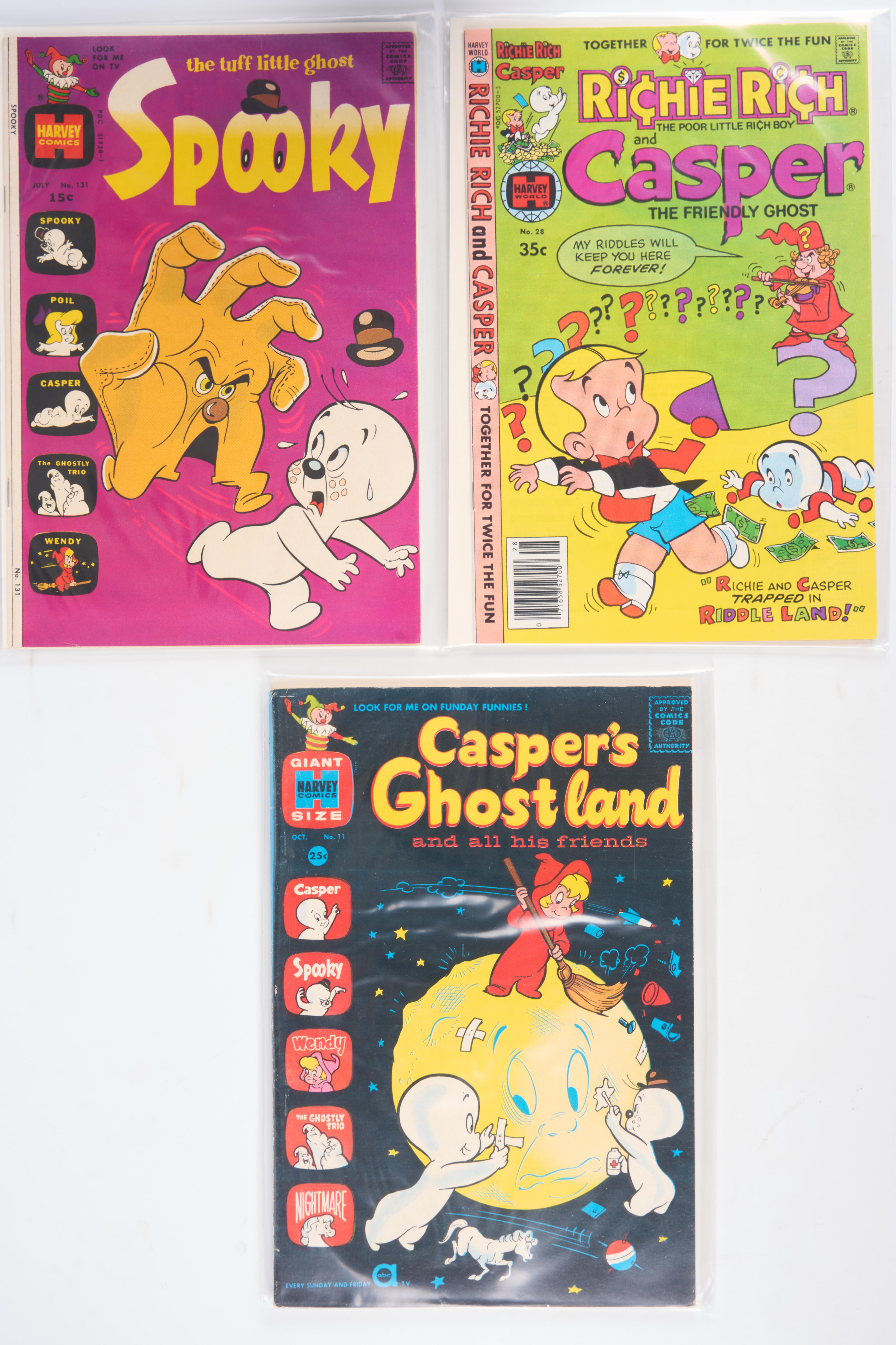 Richie Rich and Casper, Spooky and Blondie (Harvey Comics, 1970s) Bundle of 5