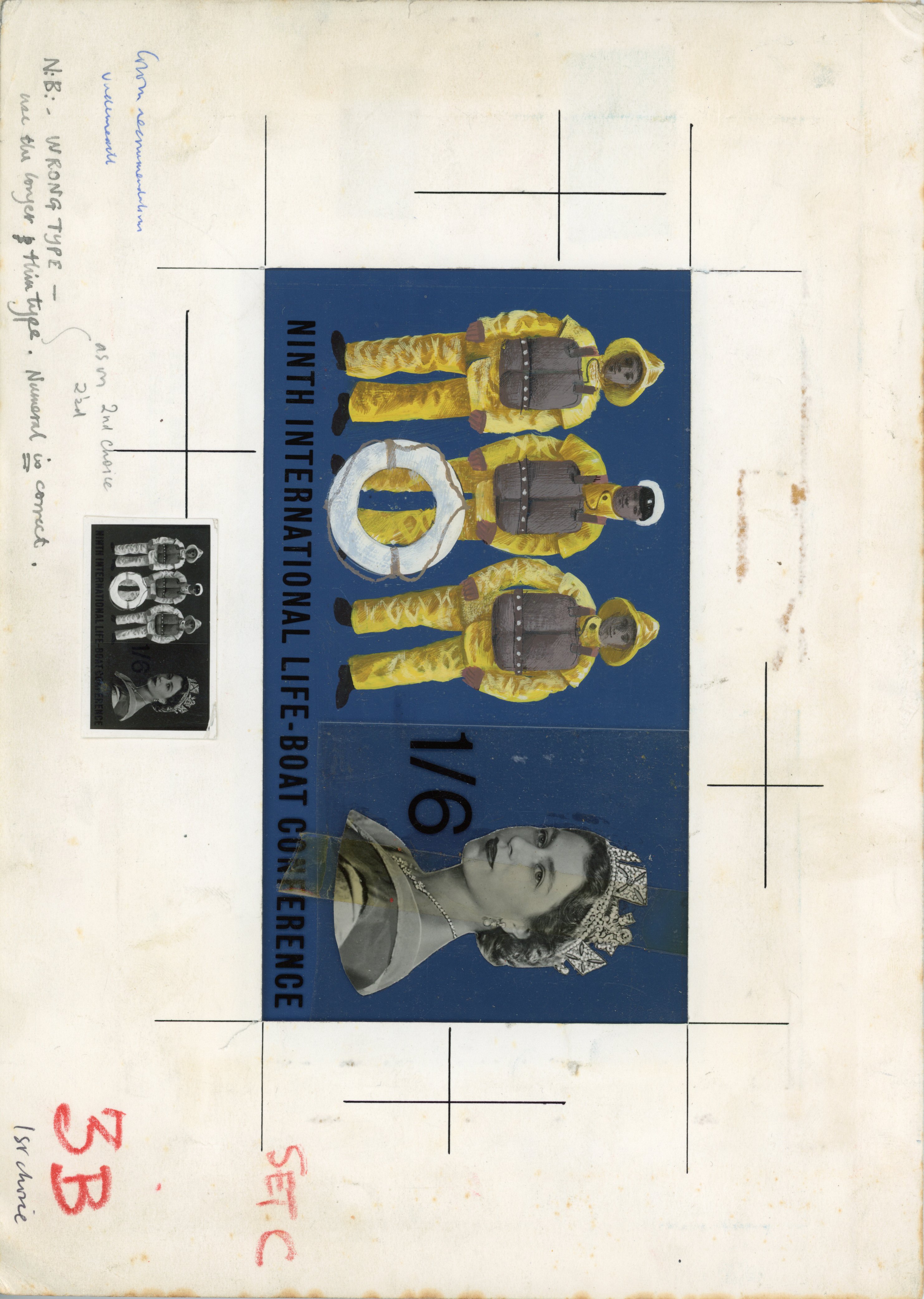 1963 Ninth International Lifeboat Conference 1s6d composite essay