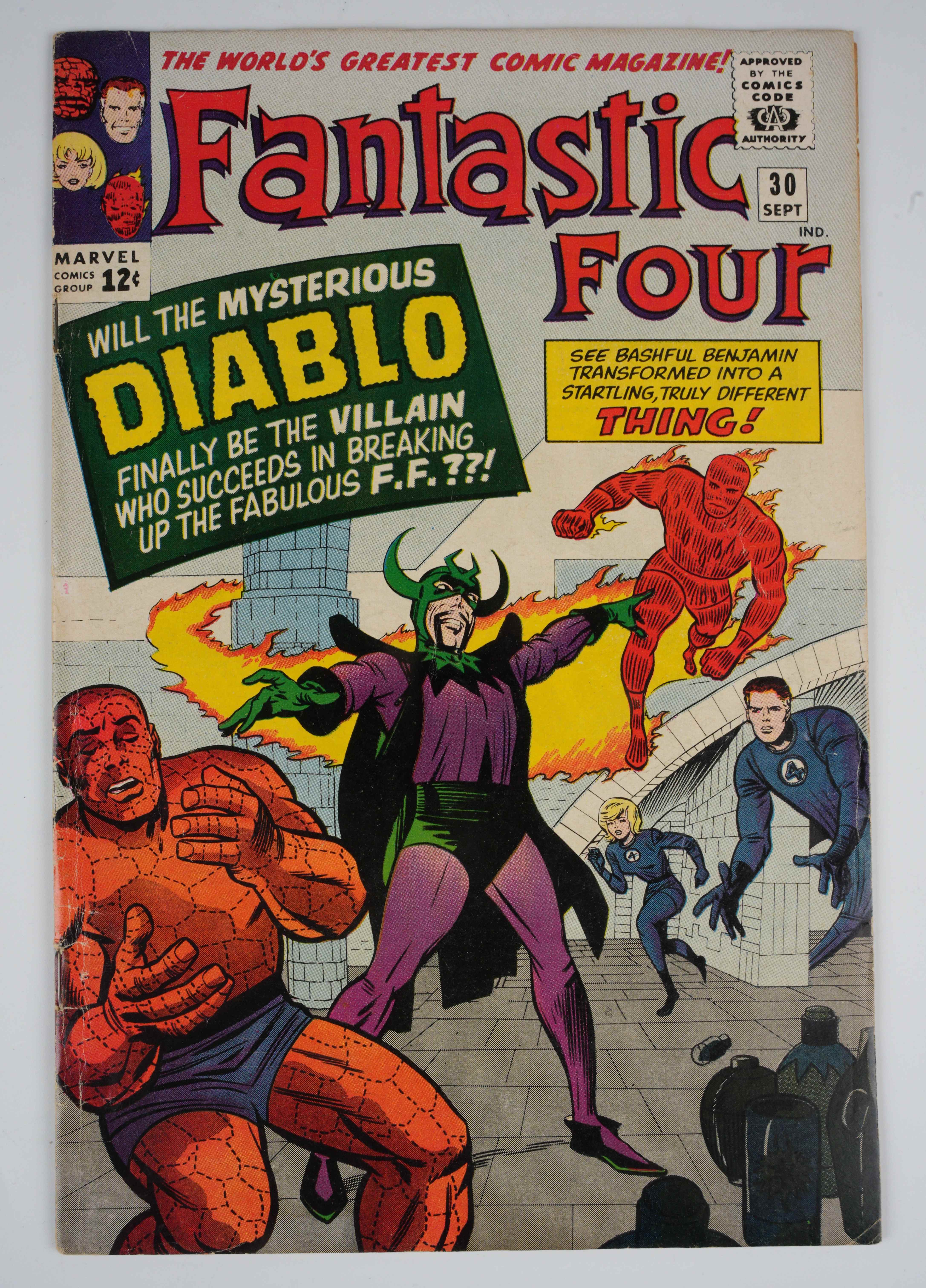 Fantastic Four #30 1st Appearance of Diablo (Marvel Comics, 1964)