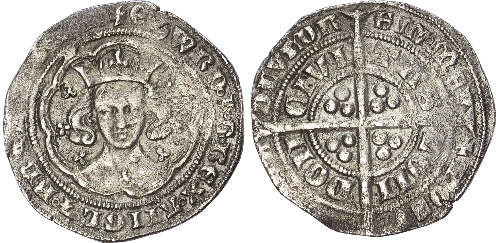 Edward III (1327-1377), Groat, Fourth Coinage, Pre-Treaty Period (1351-1361), series E, London mint, mm. cross 2.