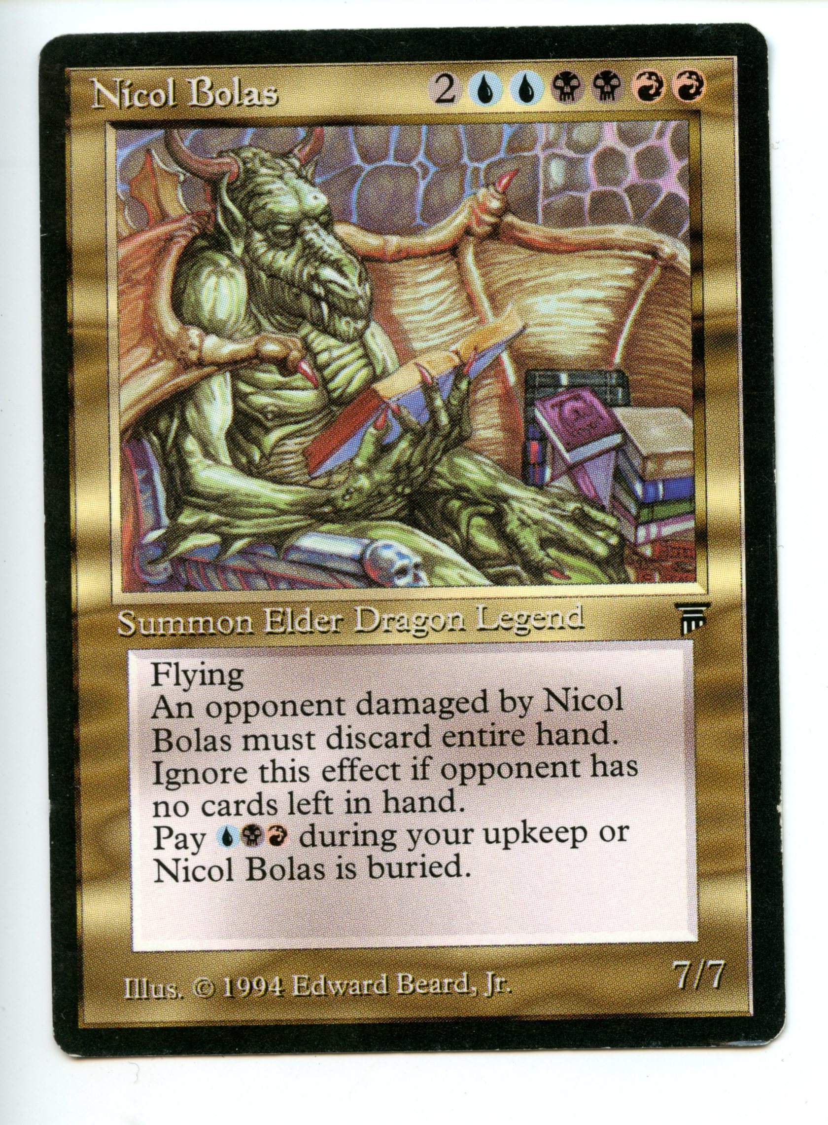 Magic the Gathering - Nicol Bolos  - Legends - Moderately Played