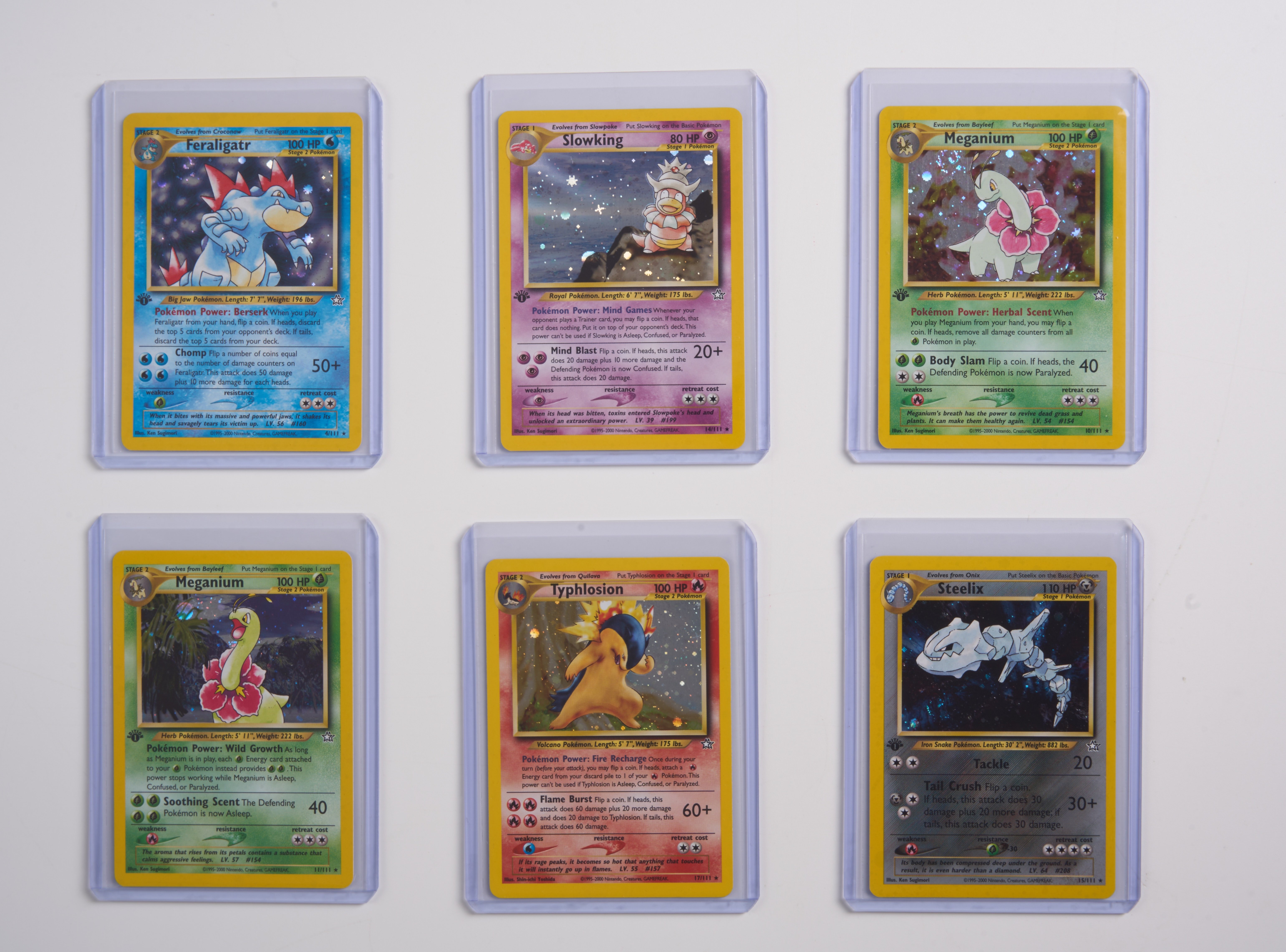 Neo Genesis Holo Collection - x13 1st Edition/Unlimited Holos LP-NM