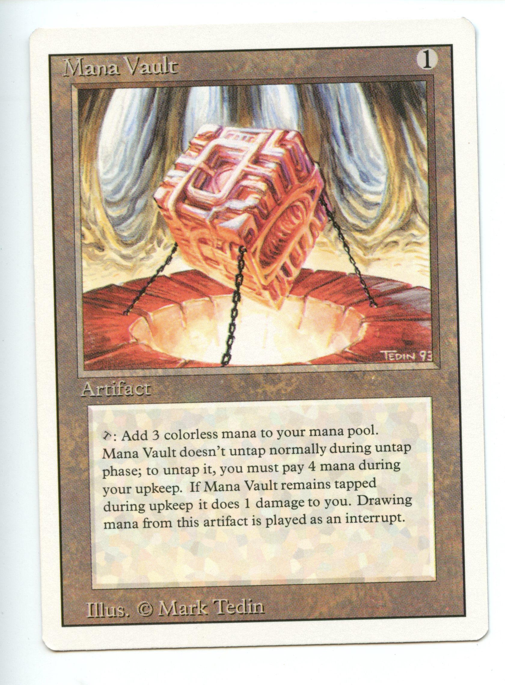 Magic the Gathering - Mana Vault  - Revised - Lightly Played