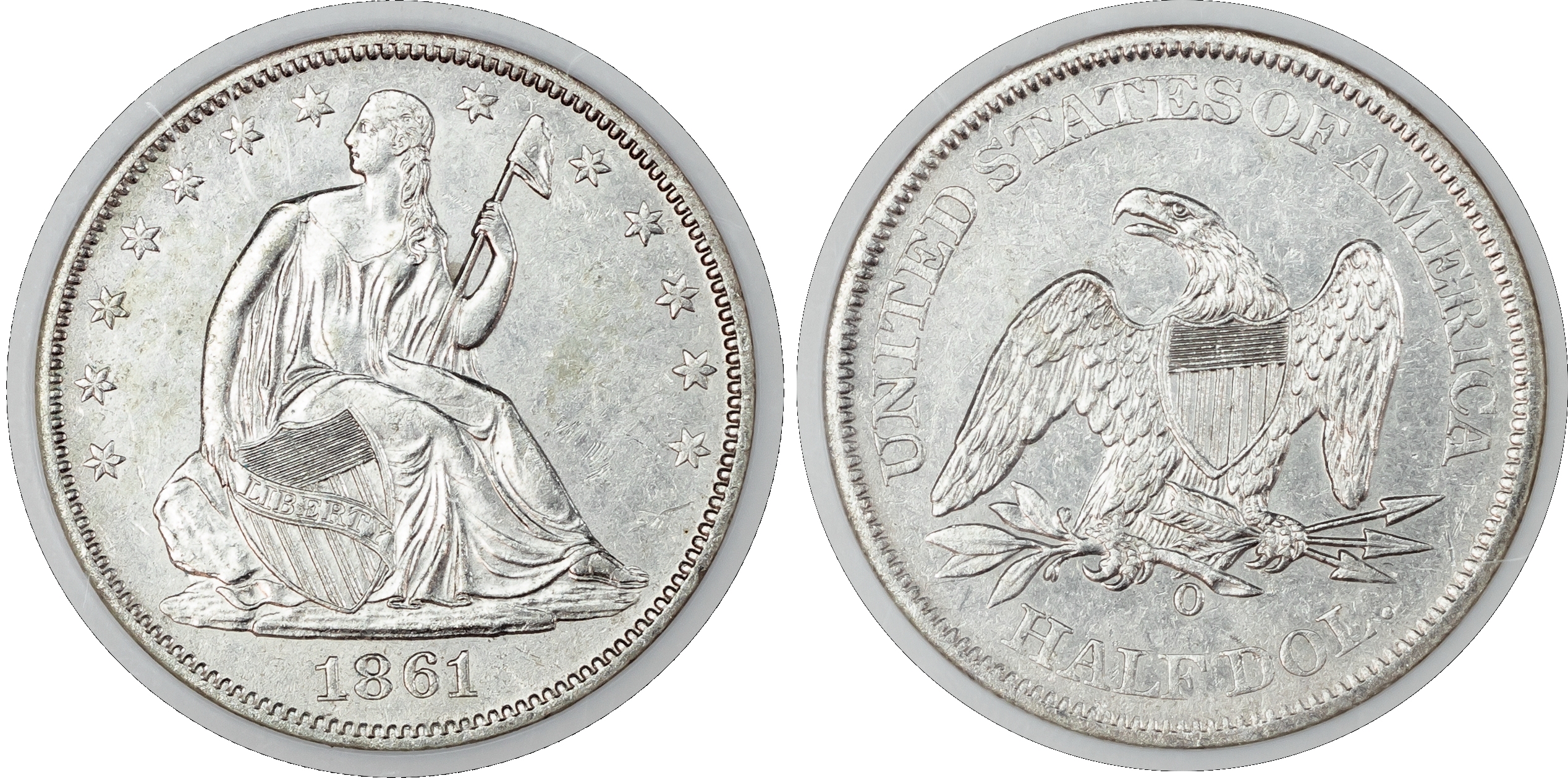 USA, Seated Liberty silver Half Dollar, Louisiana issue, 1861, New Orleans