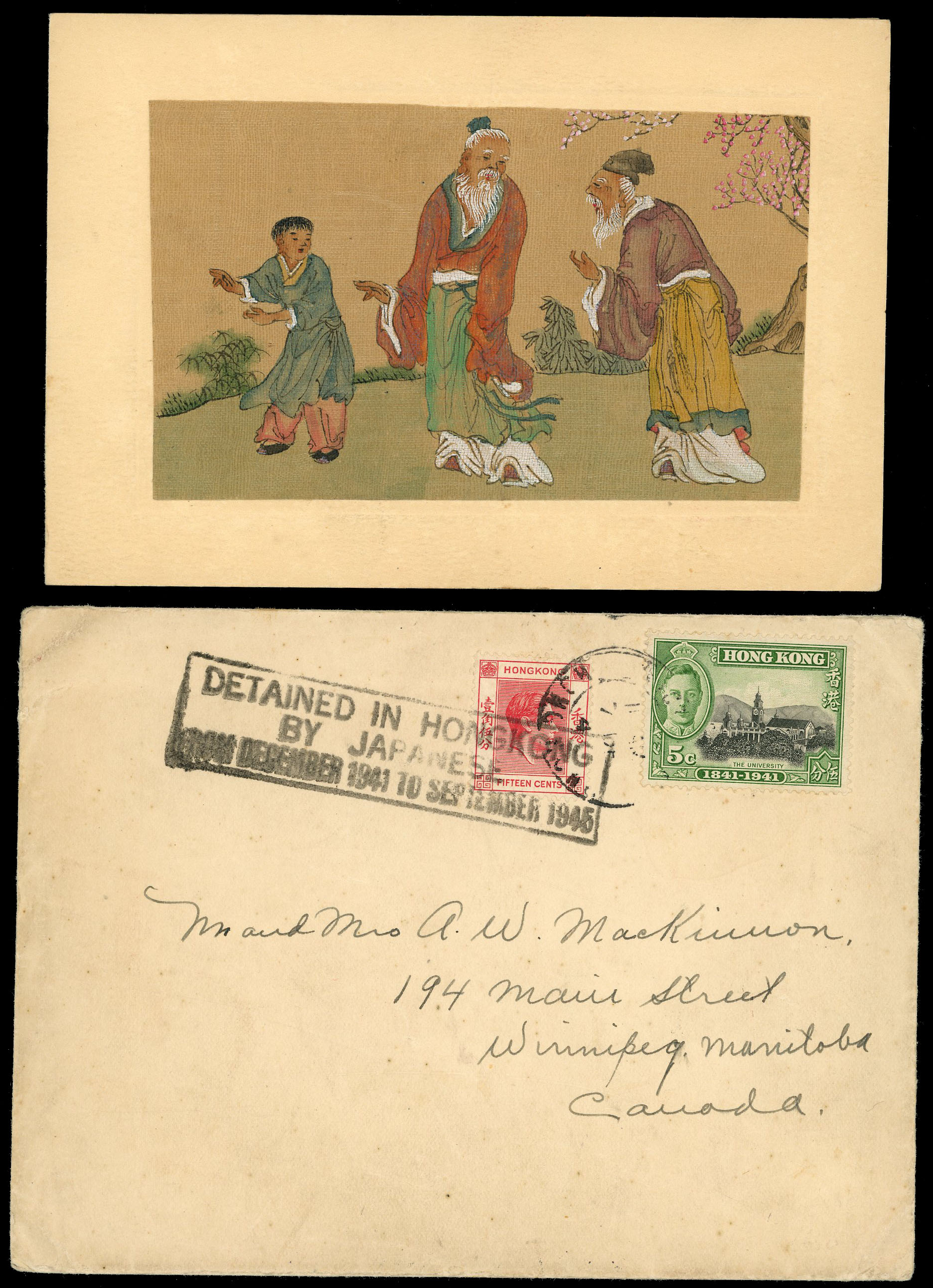 Hong Kong WW2 detained mail