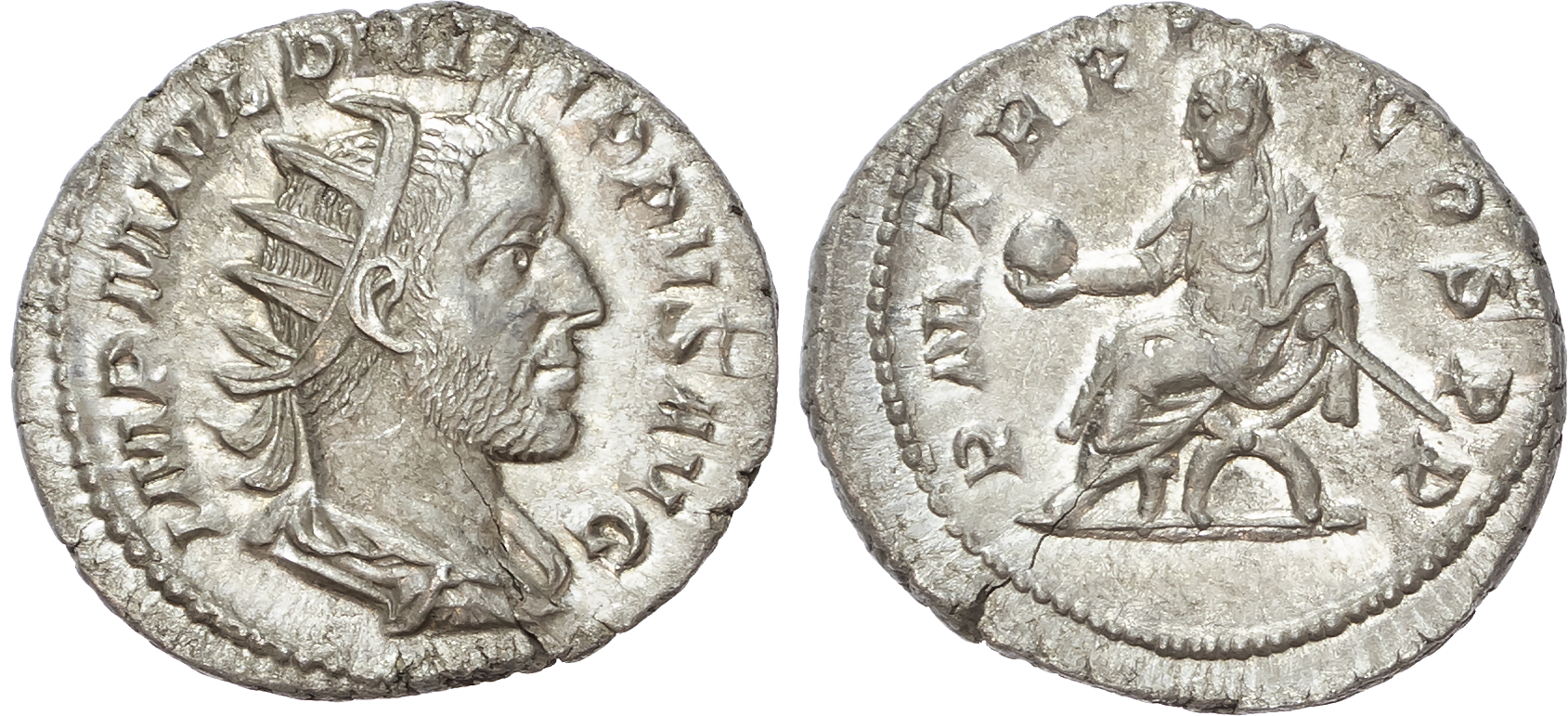 Philip I (AD 244-249) AR Antoninianus, Rome, 2.99g. 