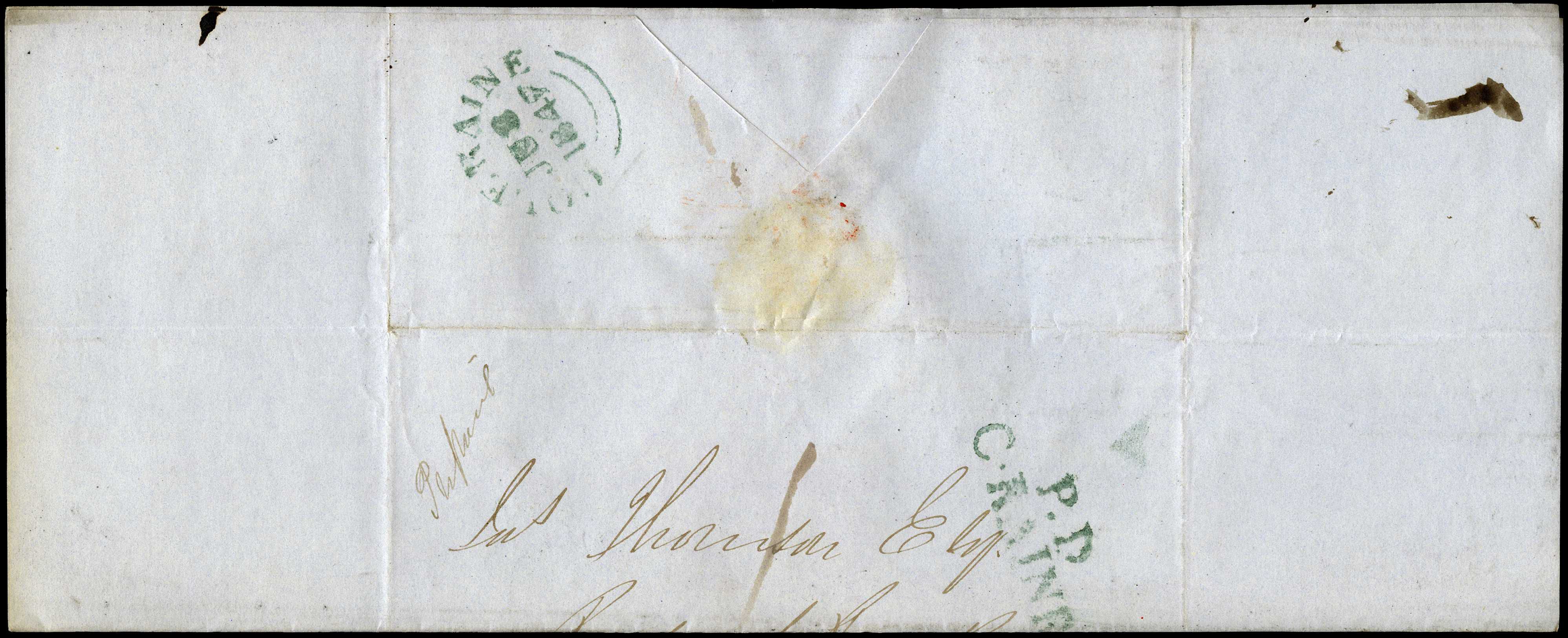 POSTAL HISTORY: 1845-47 one hundred...