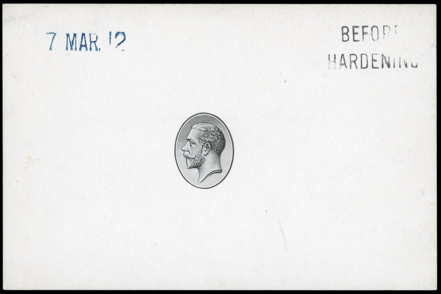 East Africa & Uganda 1912 Master Die Proof for high value vignettes