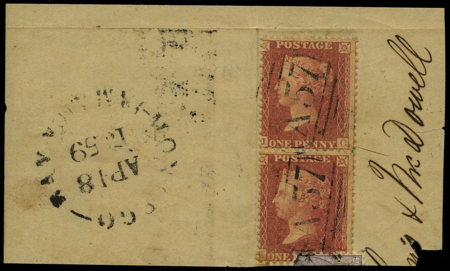GB Used Abroad; Jamaica. 1857 1d...