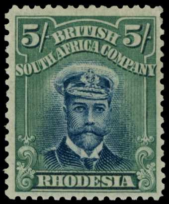 1913-7 5/- Head Die II, perf 14. Large part...
