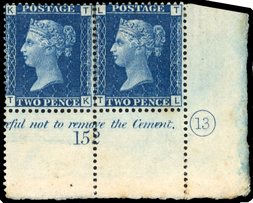 1869 2d Deep blue Pl.13. An exceptional...
