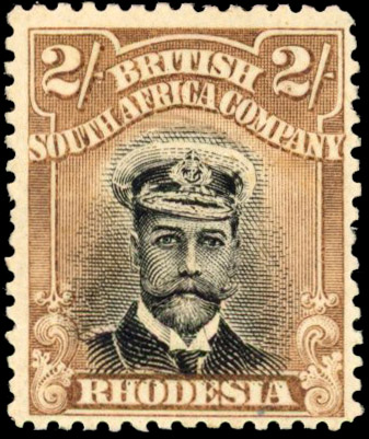 Rhodesia 2/- SG 235 'cap smear' mint