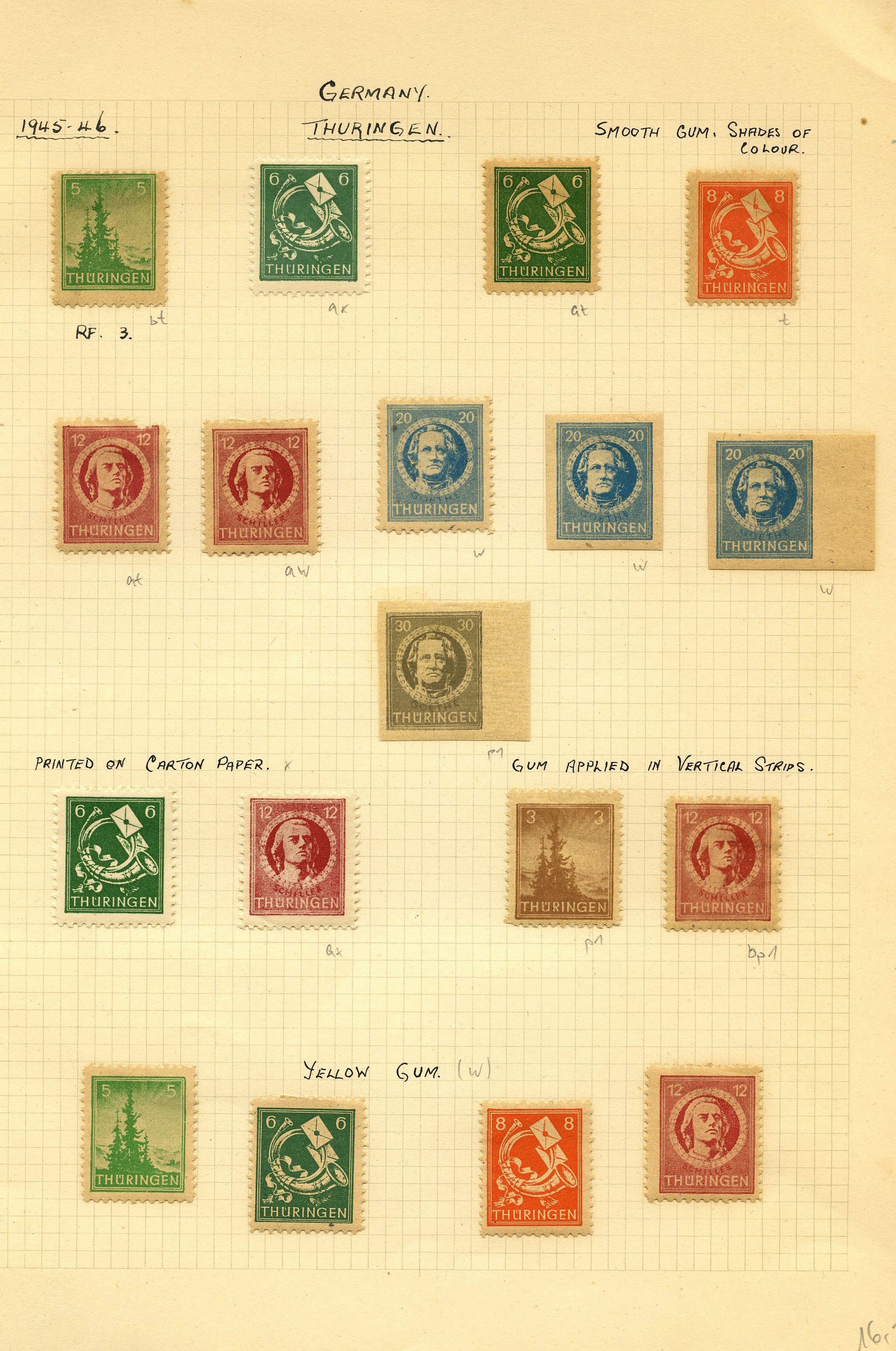 Soviet Zone Thuringia balance of a...