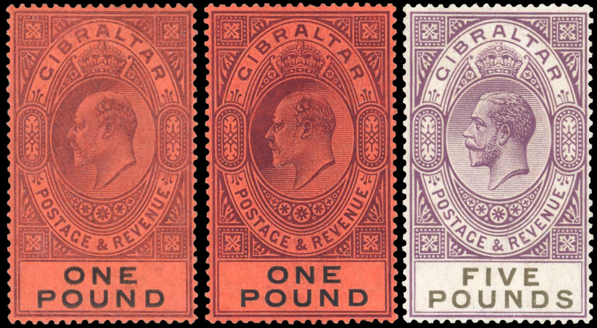 Gibraltar 1886-1953 mint collection