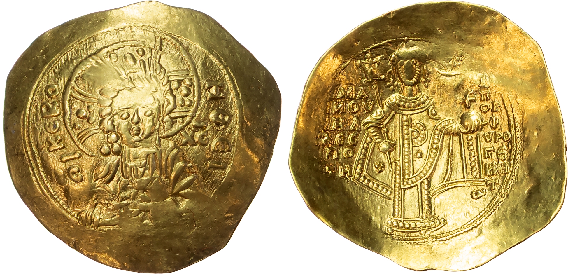 Manuel I (AD 1143-1180) AV Hyperpyron, Constantinople, 3.92g.