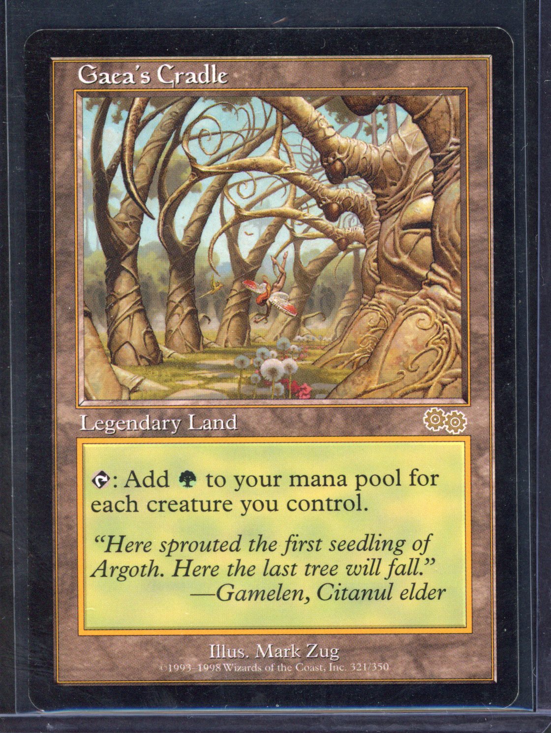 Magic The Gathering - Gaea's Cradle - Urza's Saga - Near Mint