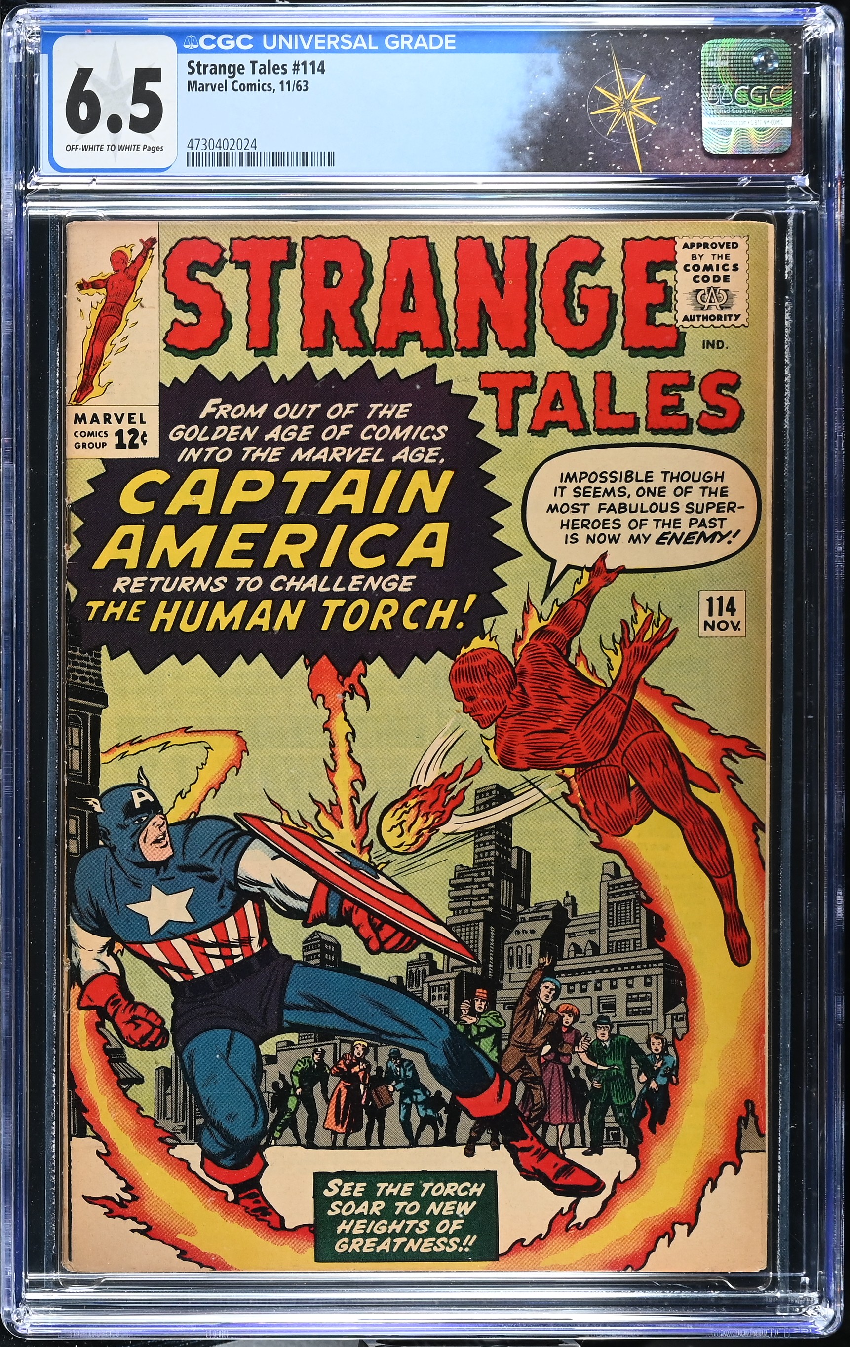 Strange Tales #114 CGC 6.5 2nd Baron Mordo Appearance & 3rd of Doctor Strange (Marvel Comics, 1963) Off-White to White Pages