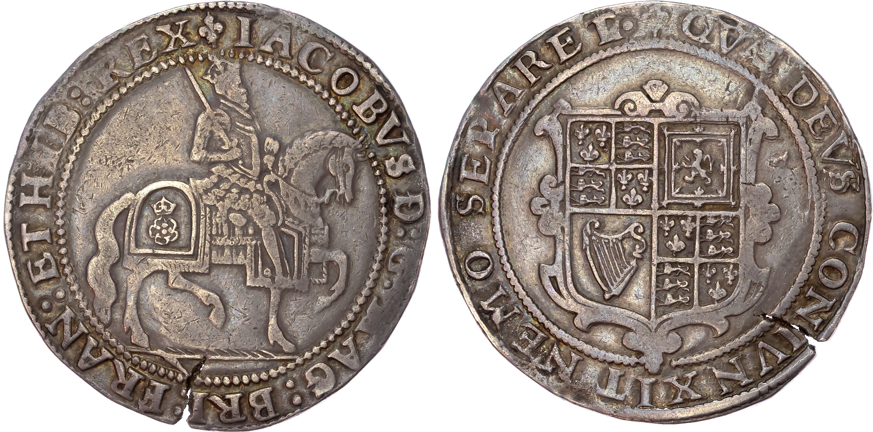 James I (1603-1625) Crown, third coinage, mintmark thistle (1621-23).