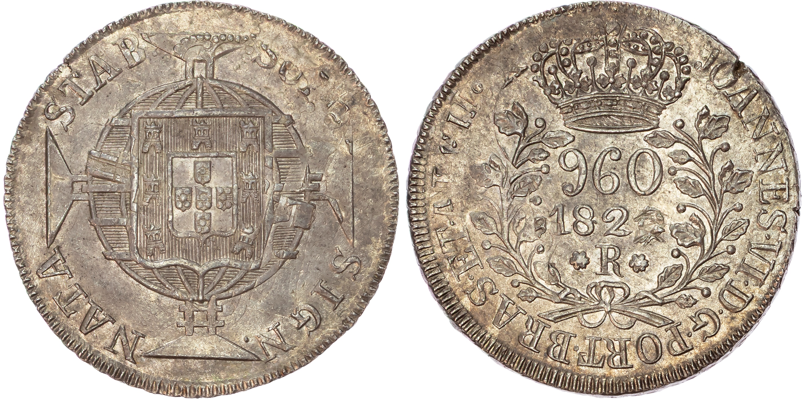 Brazil, João VI (1818-1822), silver 960 Réis, 182x R