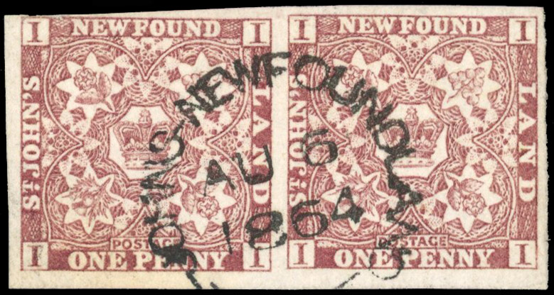 Newfoundland SG 1 in used horizontal pair