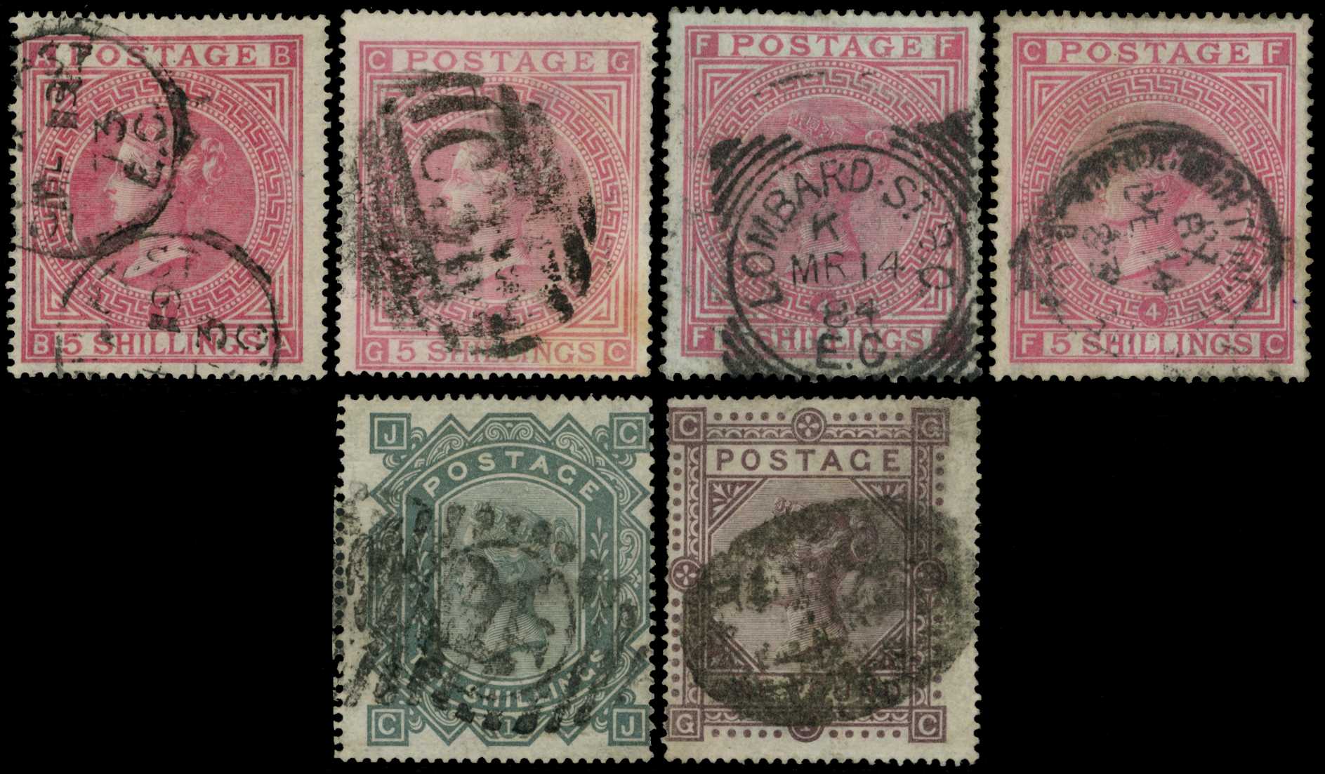 1867-83 Selection with used values to £1,...