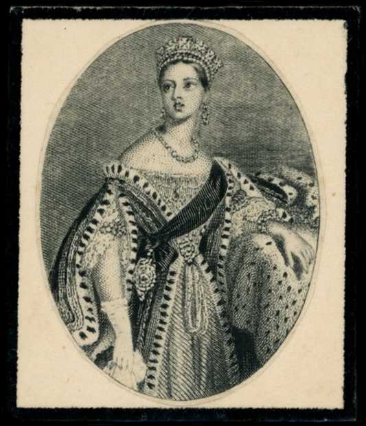 1855 Chalon three-quarter length oval...