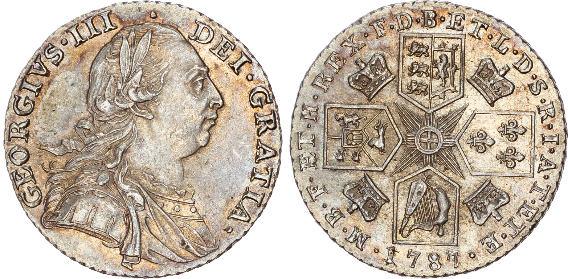 George III (1760-1820) Shilling, 1787, early coinages.