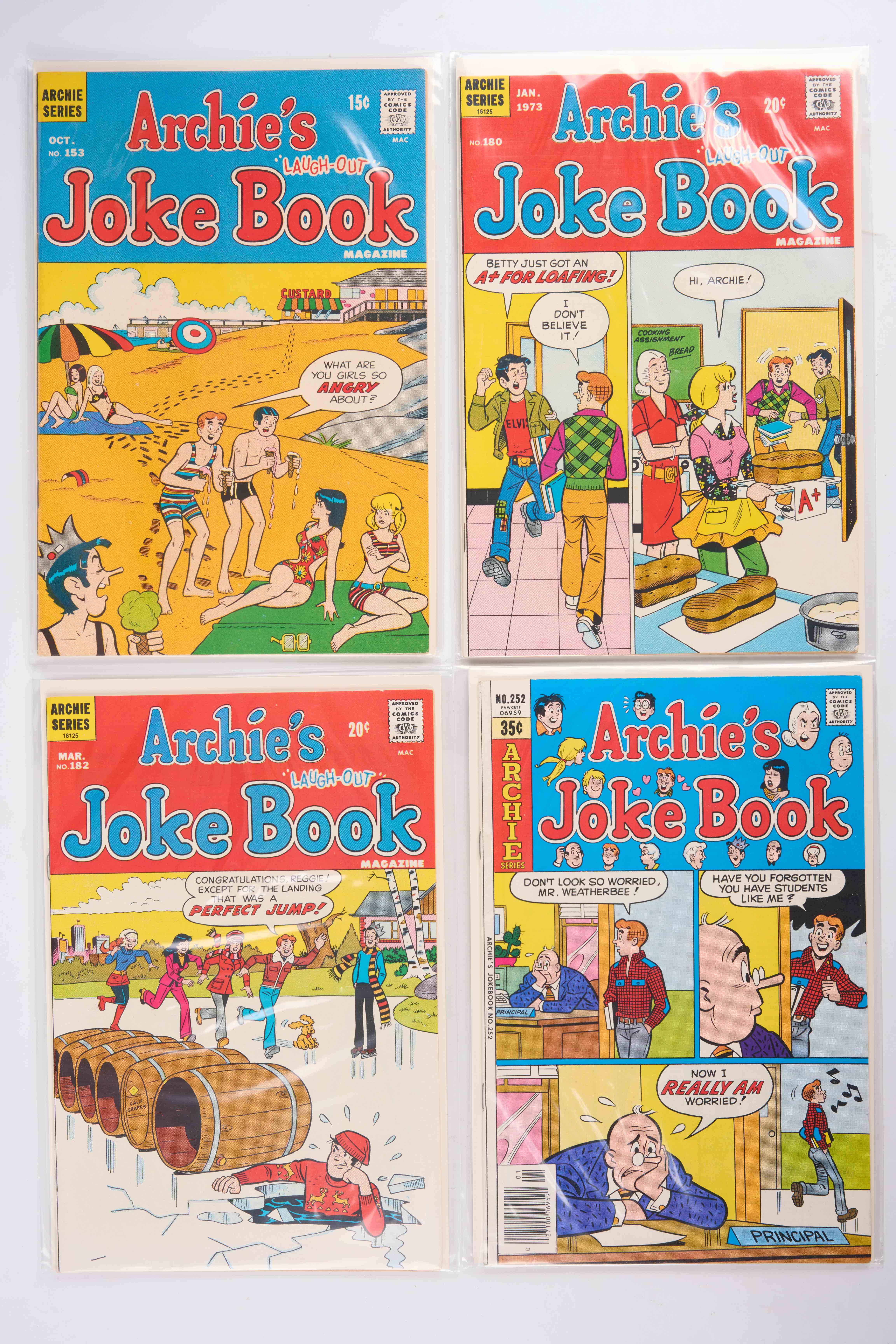 Archie Comics Various: Archie Joke Book, Laugh Out, World of Archie (Archie Series, 1970-2017) Bundle of 31