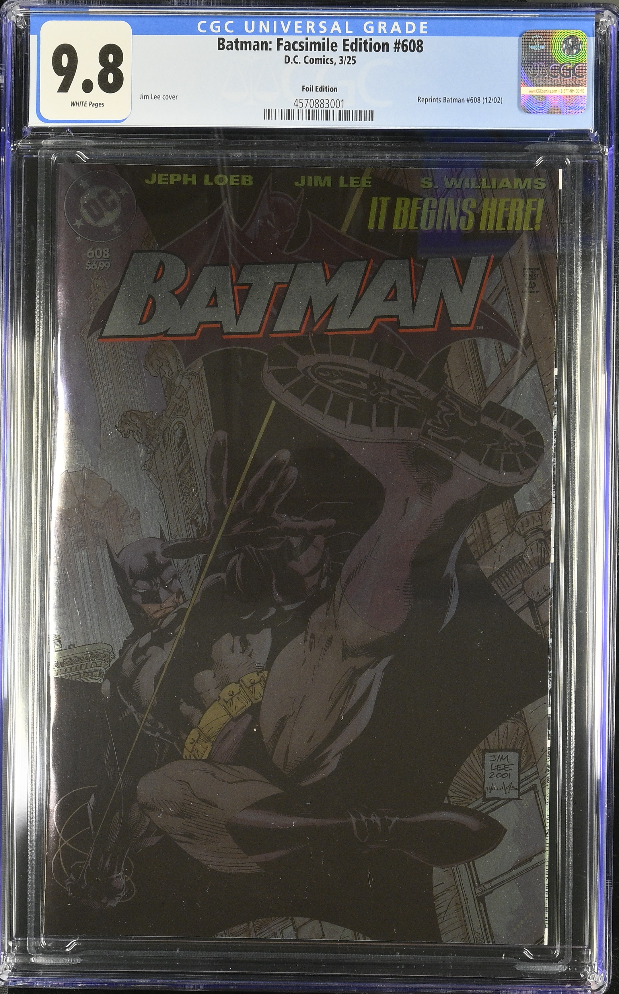Batman #608 Facsimile (DC Comics 2025) CGC 9.8 Foil variant