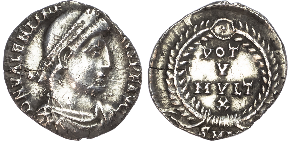 Valentinian I (AD 364-375) AR Siliqua, Nicomedia, AD 364, 1.49g. 