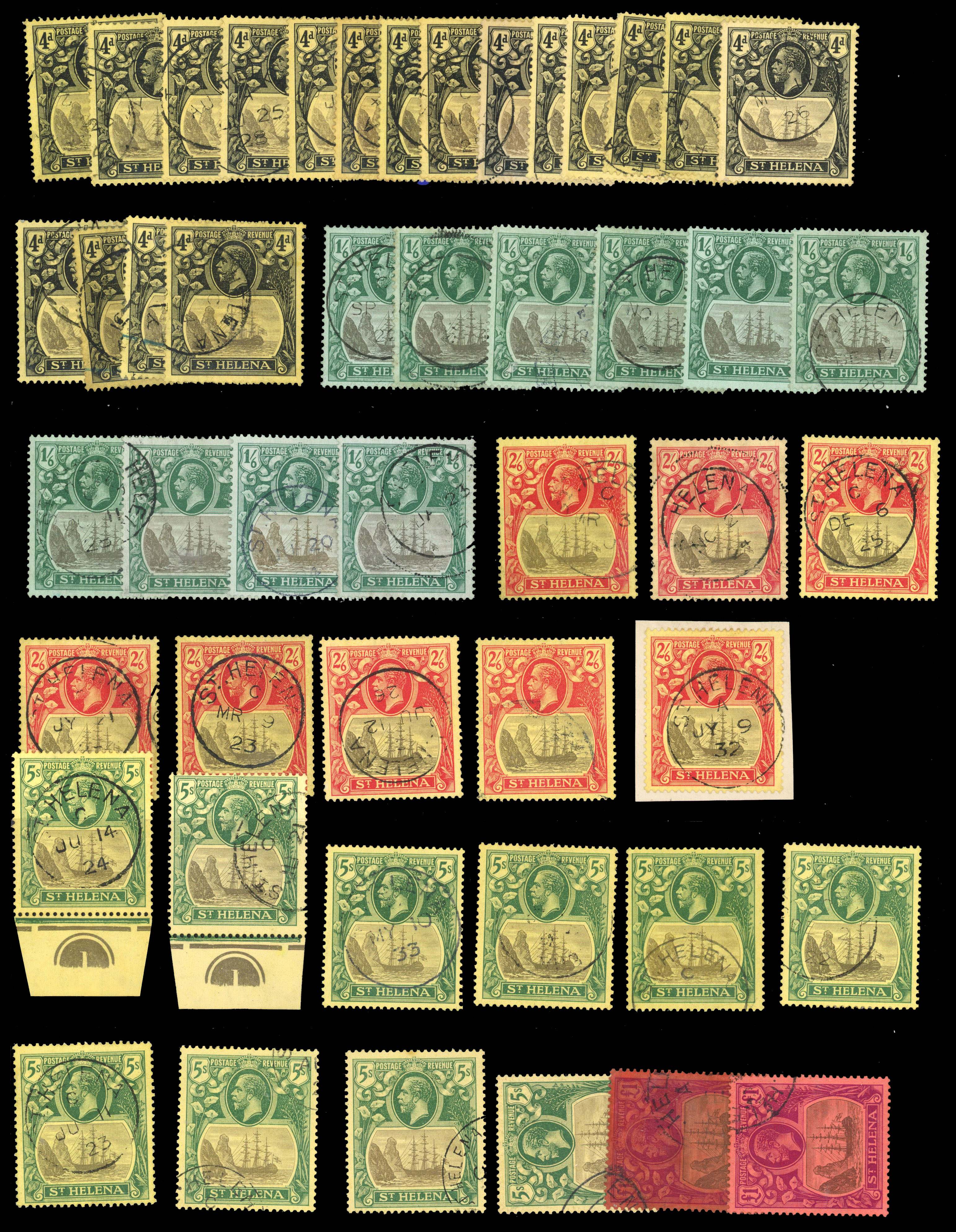 St Helena SG 92-6 collection used