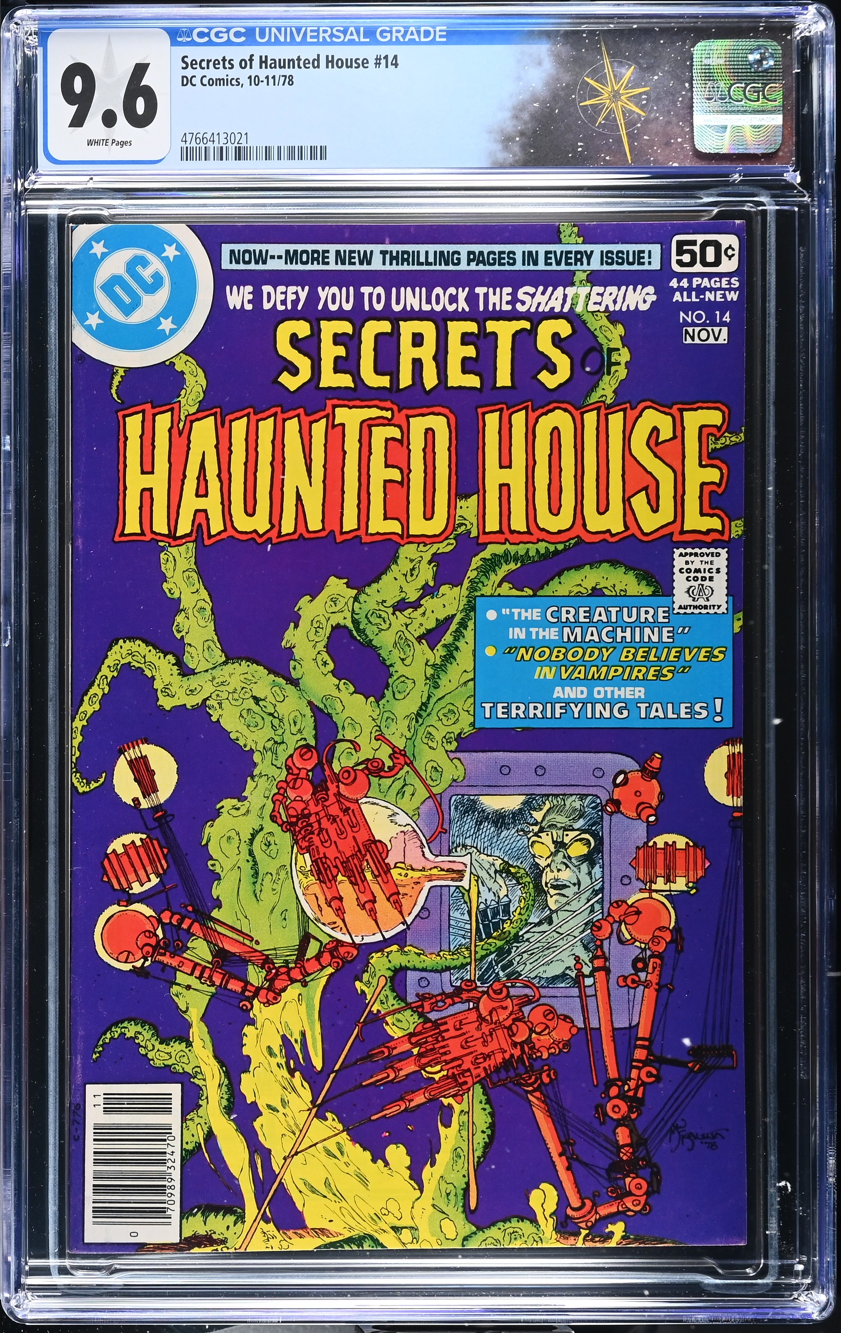 Secrets of Haunted House #14 CGC 9.6 Cover by Mike Kaluta (DC Comics, 1978) White Pages