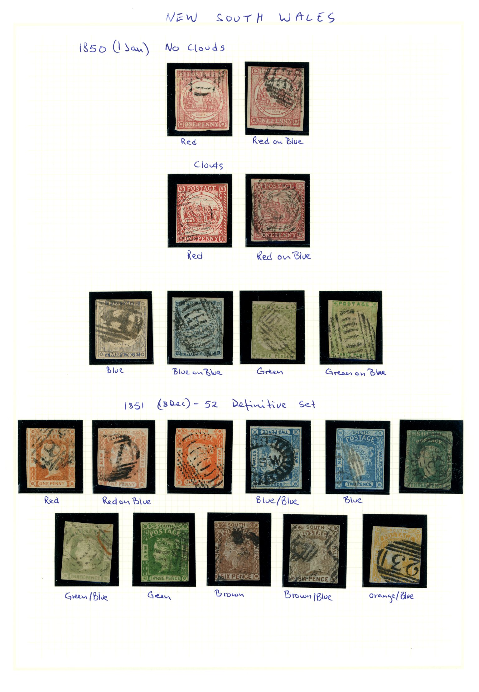 1850-97 mixed mint and used selection arranged...
