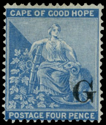 1878 4d dull blue (without frame line)...