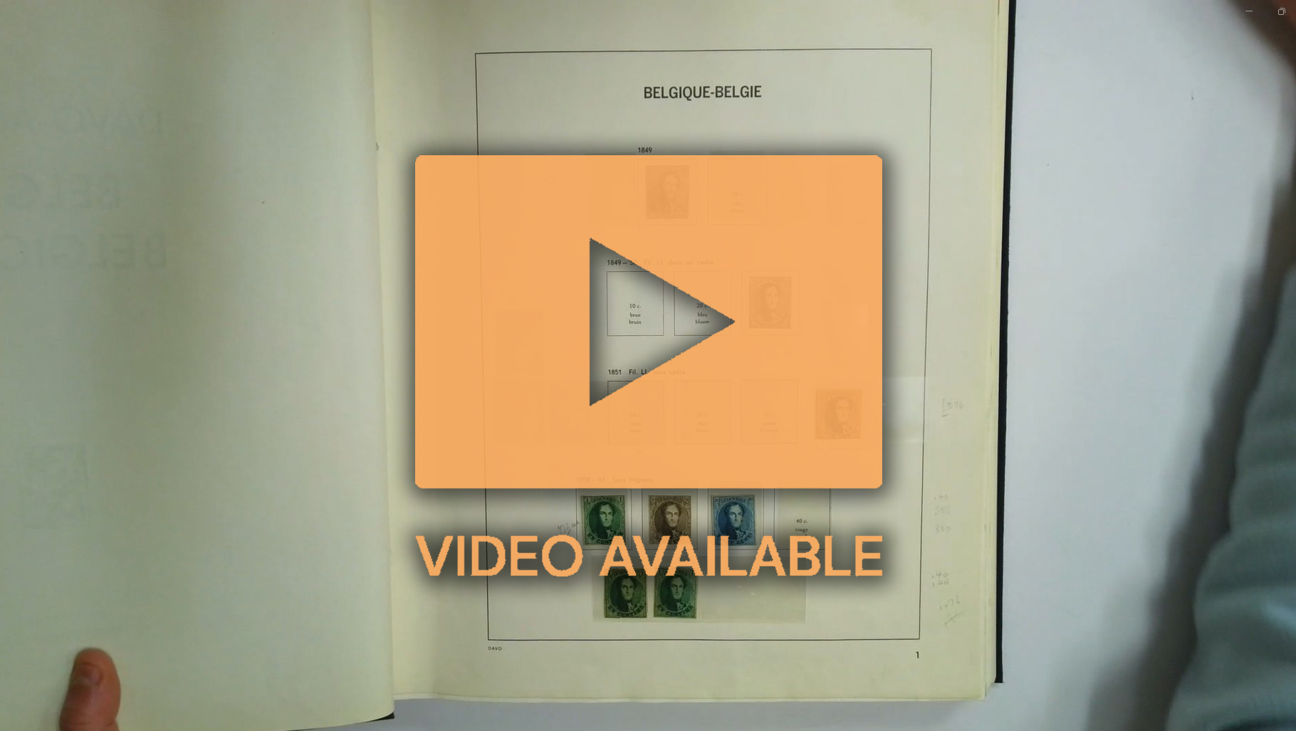 Belgium collection to early 1980s in three Davo albums