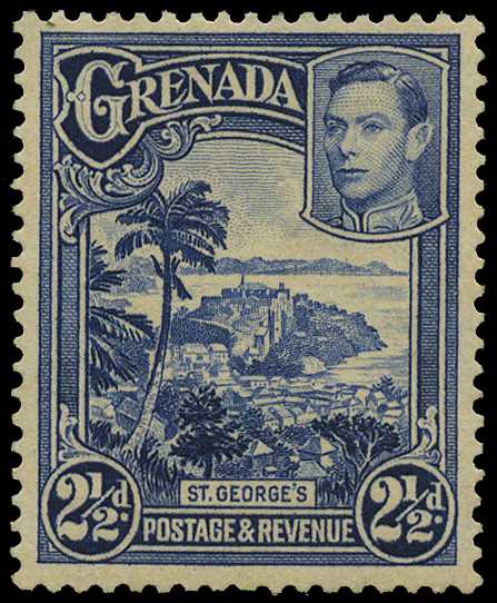 1950 2½d bright blue, perf 12½ x 13½, unmounted o.g. with evenly toned gum. A rare stamp, of good appearance, accompanied...