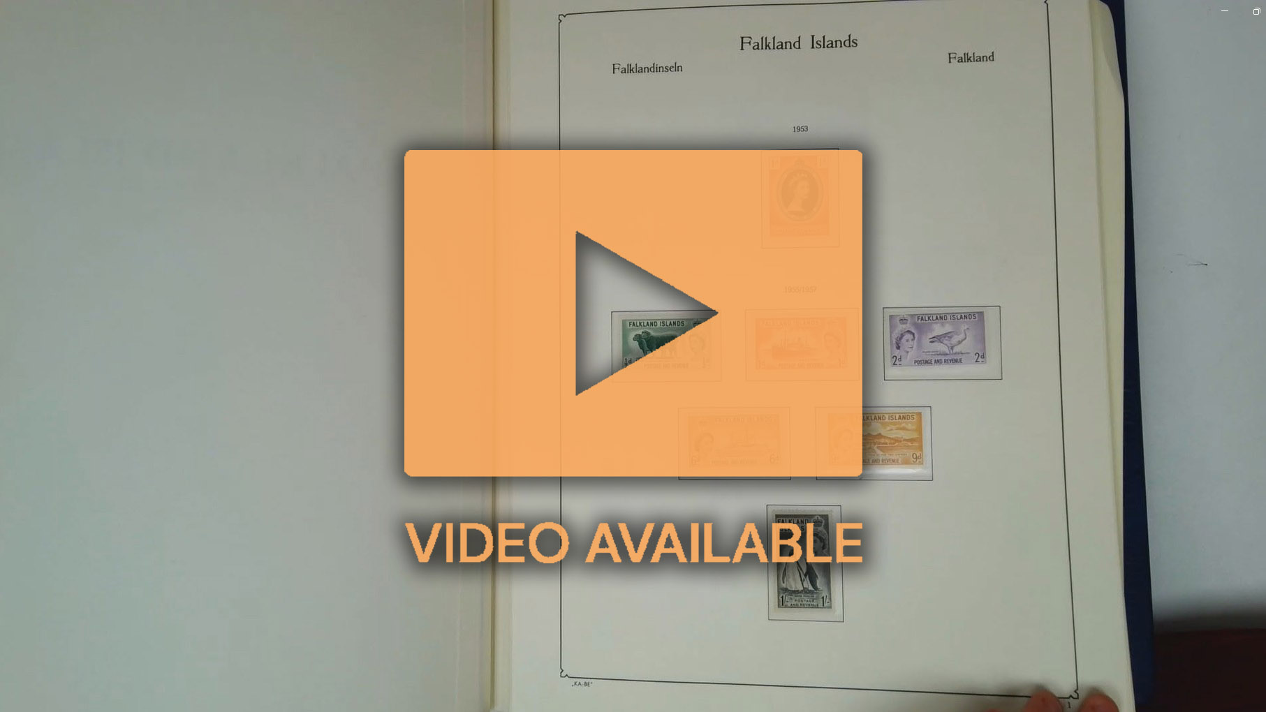 FALKLAND ISLANDS Q.E.II collection in two KaBe albums to 1990s
