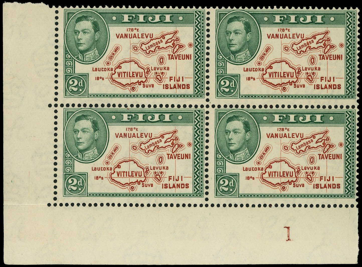 Fiji SG 253a block mint